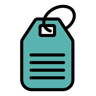 Anahtarlık simgesi rengi dış hat vektörü