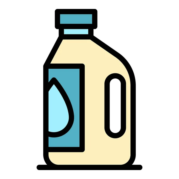 Auto aceite bote icono color contorno vector — Vector de stock