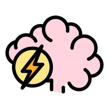 Pandemik koronavirüs simgesi renk ana hatları vektörü