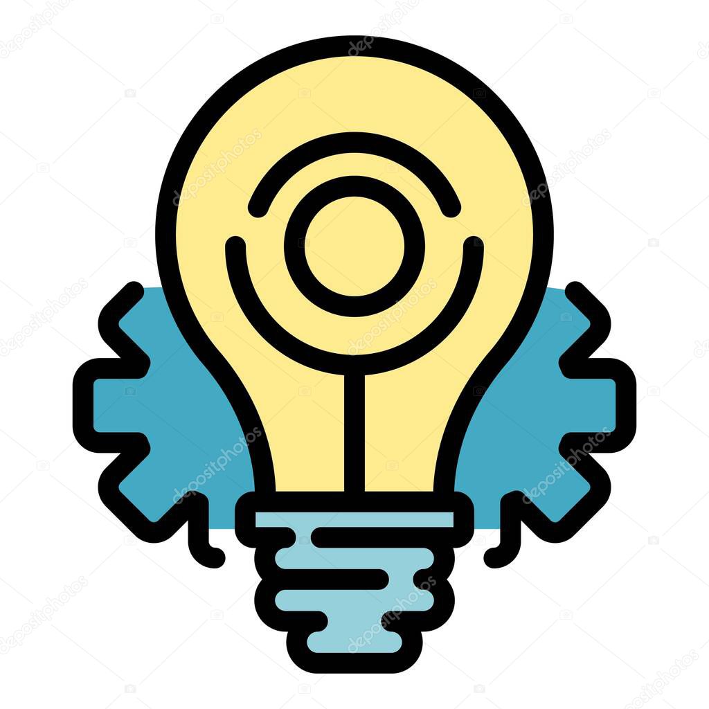 Restructuring idea icon color outline vector