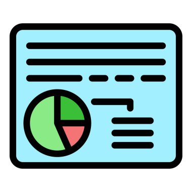 Broker web sayfası simge rengi dış hat vektörü