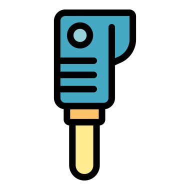 Sıcaklık termal görüntüleyici simgesi renk ana hatları