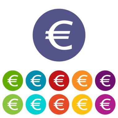 Euro düz simgesi