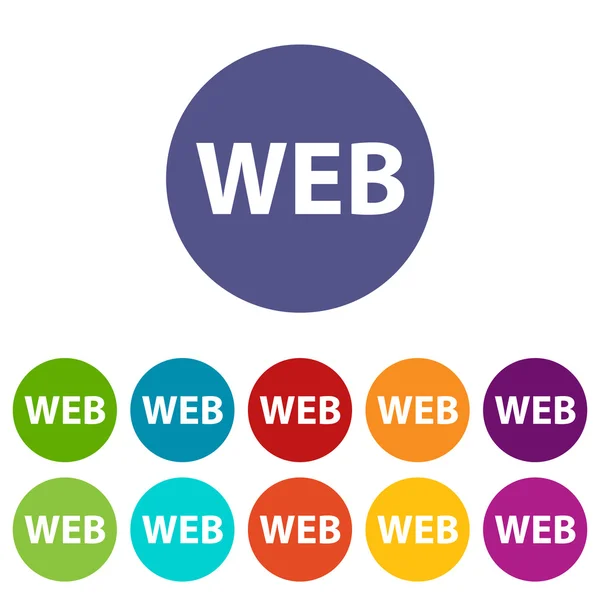 Web flat icon — Stock Vector