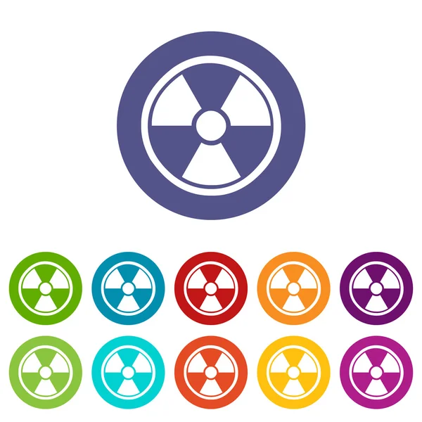 Nuclear flat icon — Stock Vector