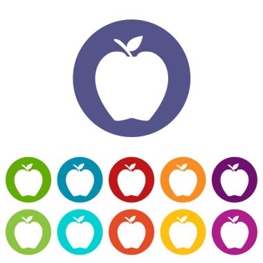 Apple düz simgesi