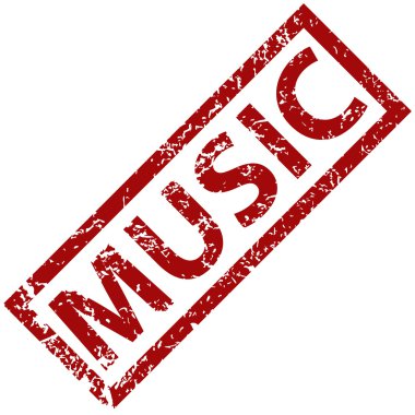 müzik lastik damgası 