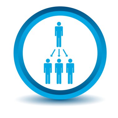 Mavi çalışma düzeni simgesini