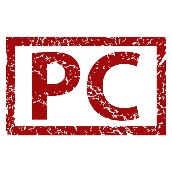 PC gummistempel – Stock-vektor