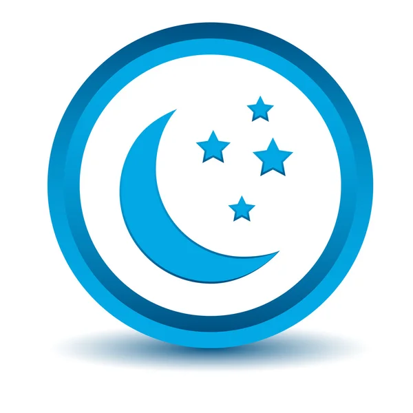 Blue moon icon — Stock Vector