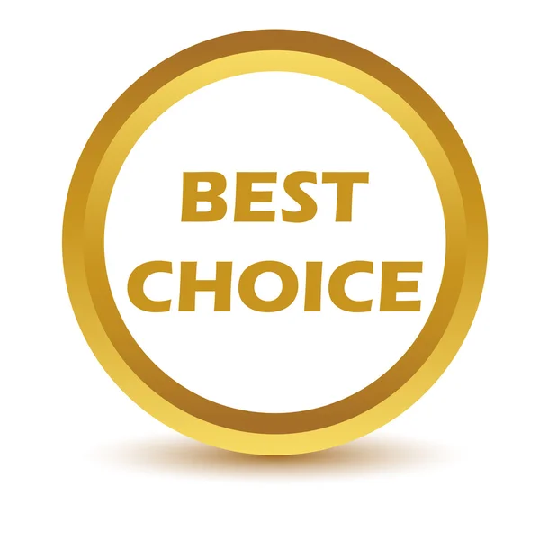 Gold best choice icon — Stock Vector