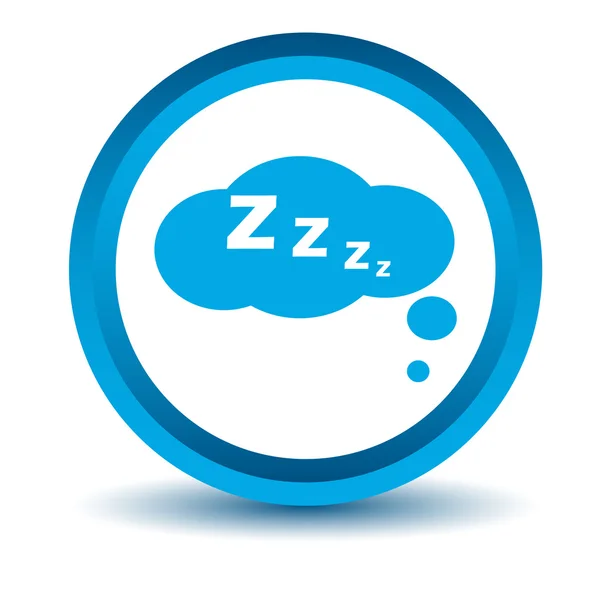 Icona del sonno blu — Vettoriale Stock