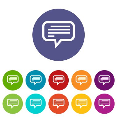 Talk düz simgesinin