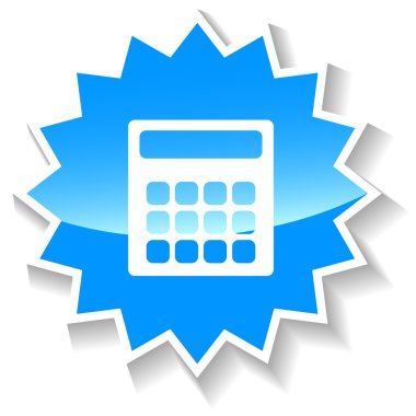 hesap makinesi mavi kutsal kişilerin resmi