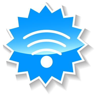 WiFi mavi kutsal kişilerin resmi