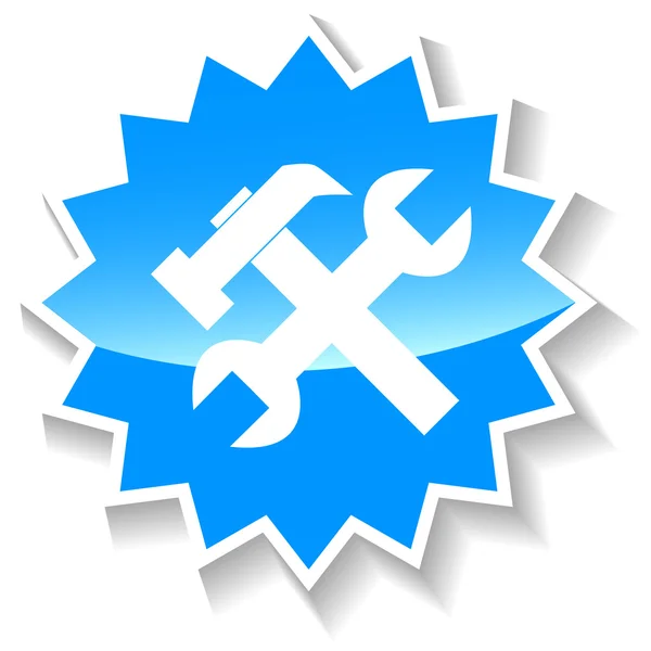 Repair blue icon — Stock Vector
