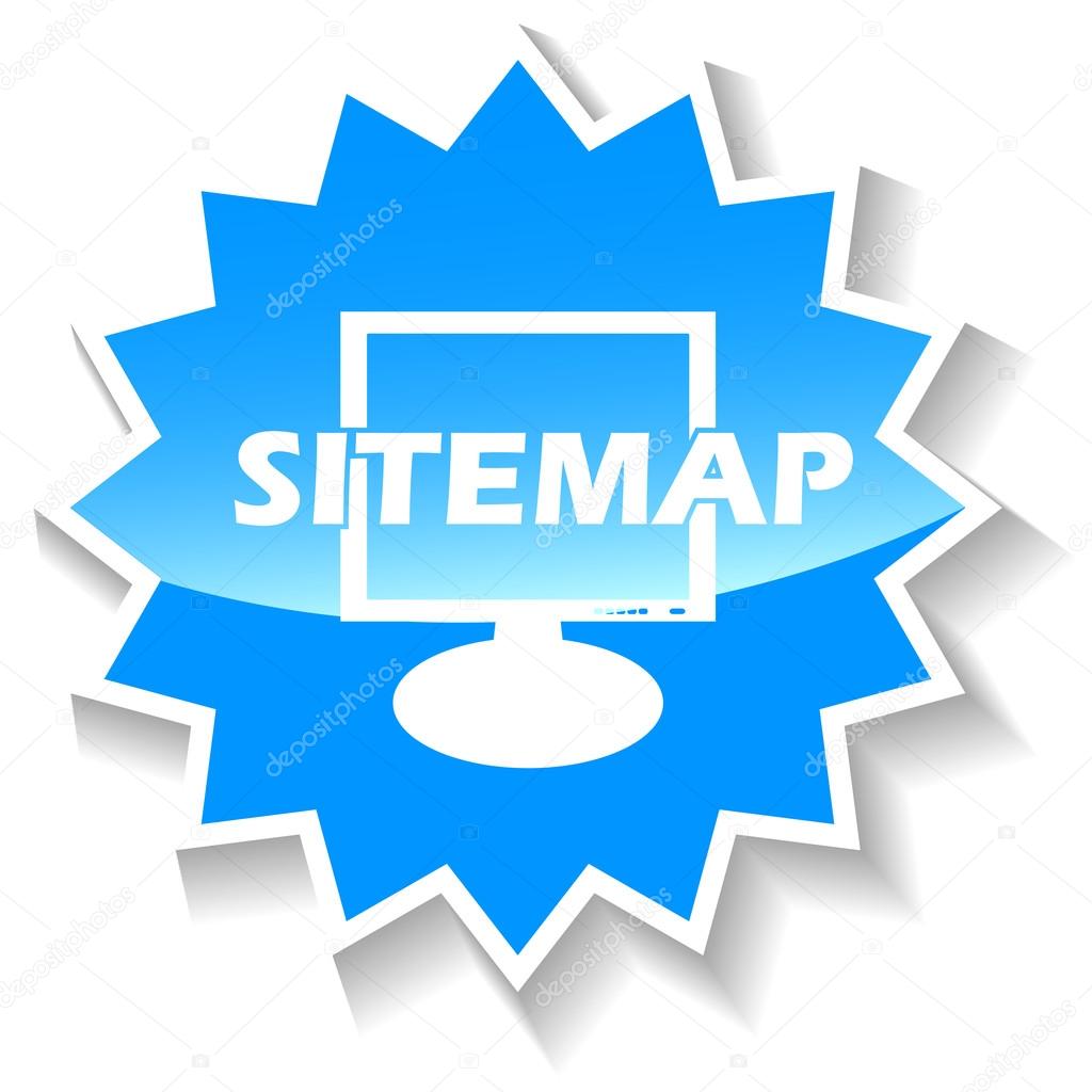 Sitemap blue icon