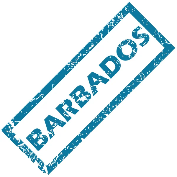 Резиновая марка Барбадоса — стоковый вектор
