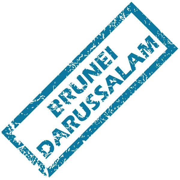 Резиновая марка Брунея Даруссалама — стоковый вектор