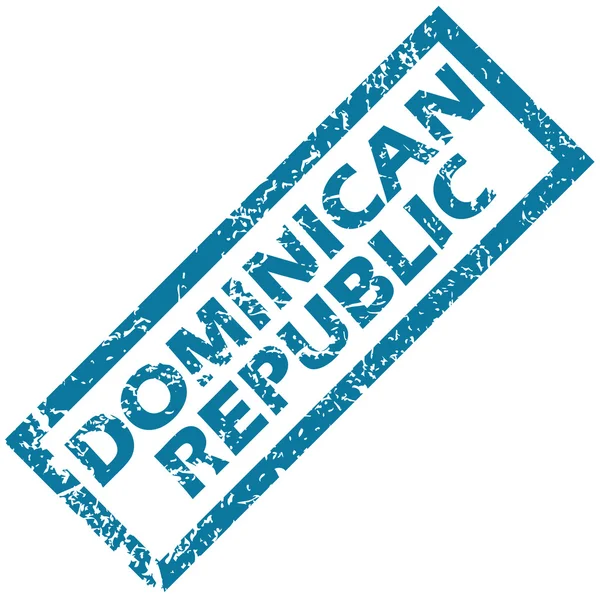 Sello de goma República Dominicana — Vector de stock