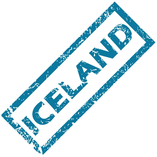 冰岛橡皮戳 — 图库矢量图片