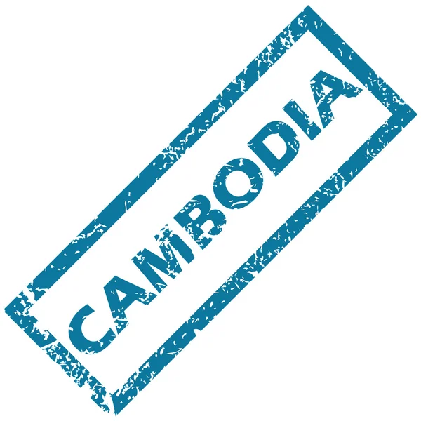 CAMBODGE Timbre en caoutchouc — Image vectorielle