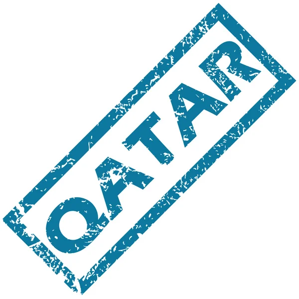 Qatar Rubberstempel — Stockvector