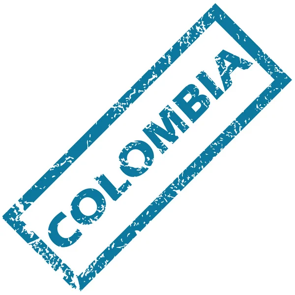 Резиновая марка COLOMBIA — стоковый вектор