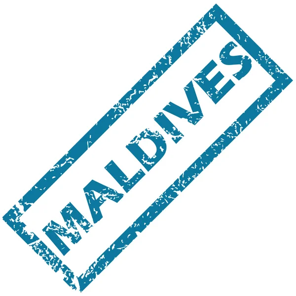 Maldiven Rubberstempel — Stockvector