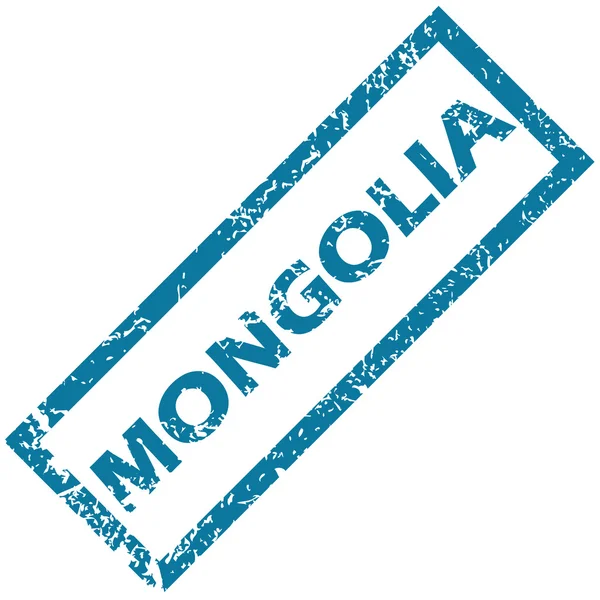 Timbre en caoutchouc Mongolie — Image vectorielle