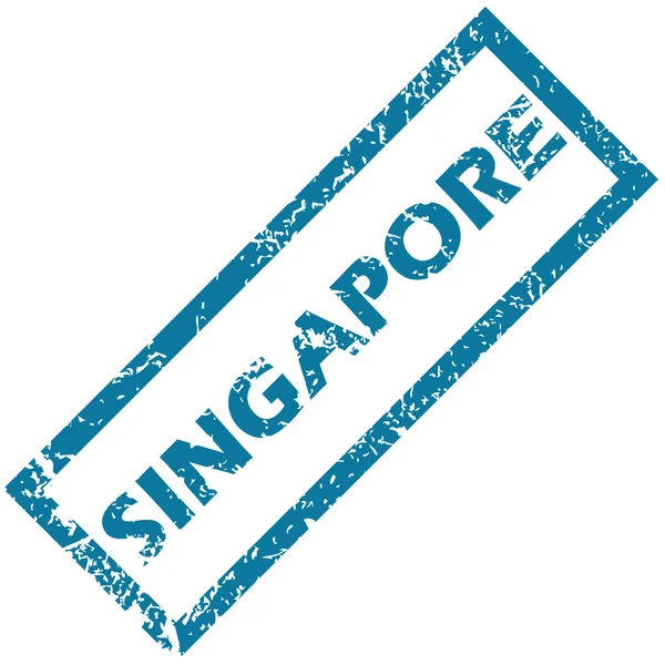 Selo de borracha de Singapura — Vetor de Stock