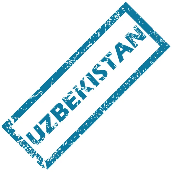 Uzbekistán Sello de goma — Vector de stock