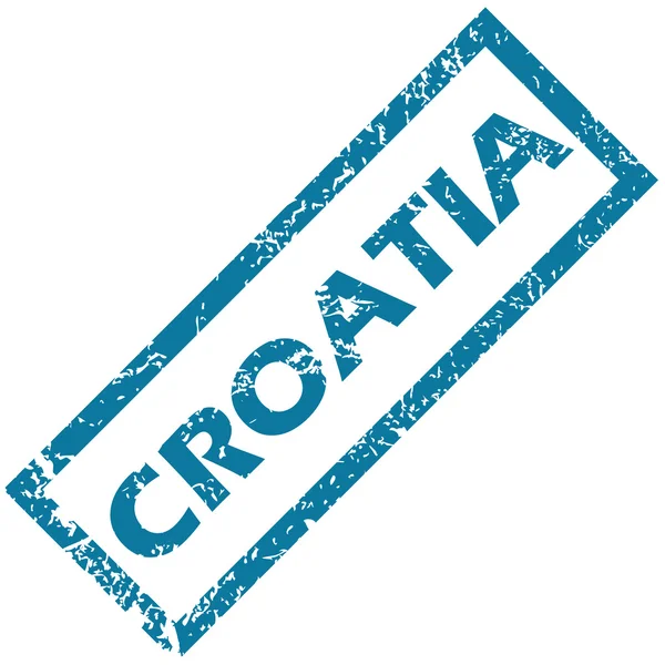 Резиновая марка CROATIA — стоковый вектор