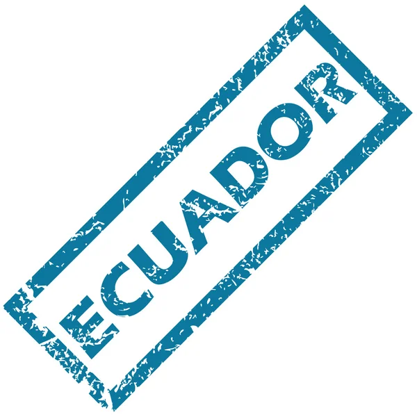 Резиновая марка Эквадора — стоковый вектор