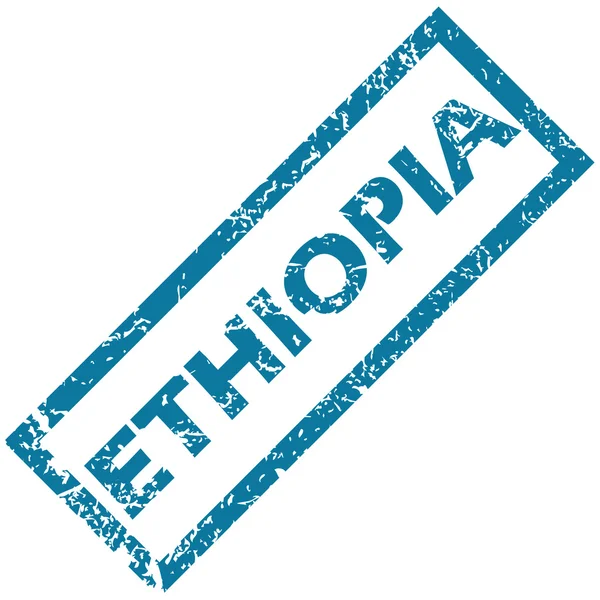 Timbre en caoutchouc Ethiopie — Image vectorielle
