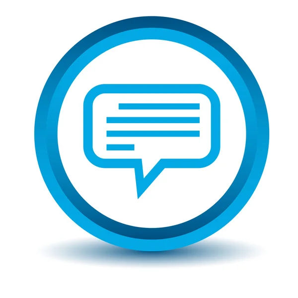 Icône de conversation bleue — Image vectorielle