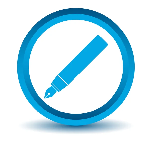 Blaues Stift-Symbol — Stockvektor