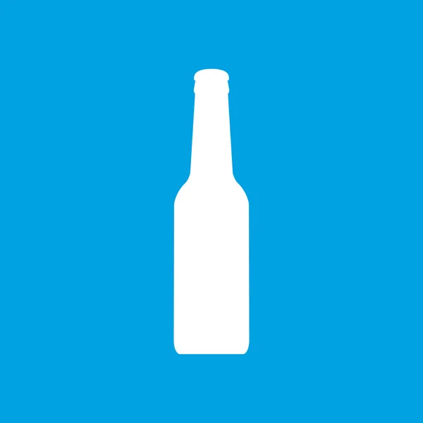 Biały butelka ikona — Wektor stockowy