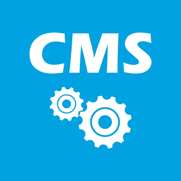 Cms 白色图标 — 图库矢量图片