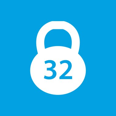 Ağırlık beyaz simgesi