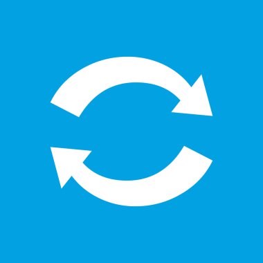 Eşitleme beyaz simgesi