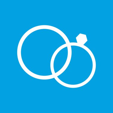 Evlilik beyaz simgesi