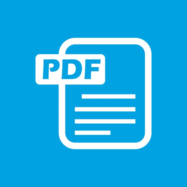 Pdf 白色图标 — 图库矢量图片