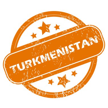 Türkmenistan grunge simgesi