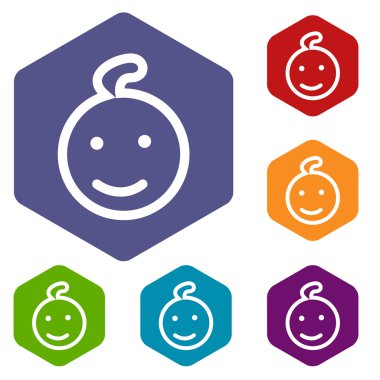 Çocuk rhombus simgeler