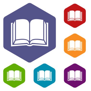 Kitap rhombus simgeleri