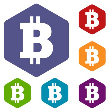 Bitcoin rhombus simgeler