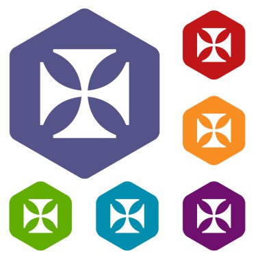 Haçlılar rhombus simgeler
