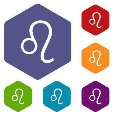 Leo rhombus simgeler