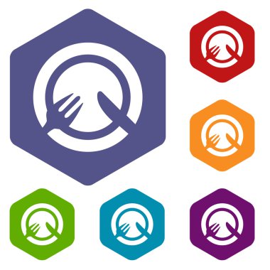 Öğle Yemeği rhombus simgeler